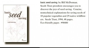 Basic Seed Saving by Bill McDorman Seeds Trust 6ftmama.com