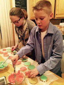 Making Christmas Cookies 6ftmama blog